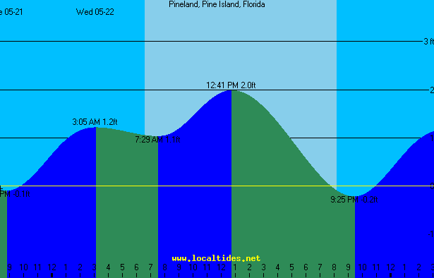 Pineland Tide Chart