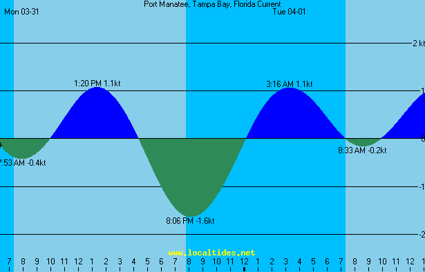 Port Manatee Tampa Bay Florida Tide Chart